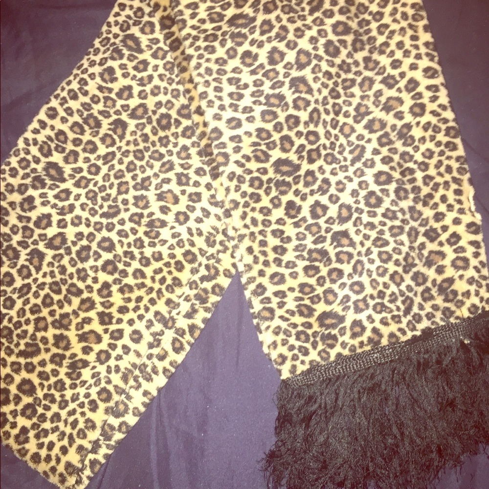 Cheetah print scarf